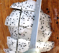 eating dragonfruit eating dragonfruit